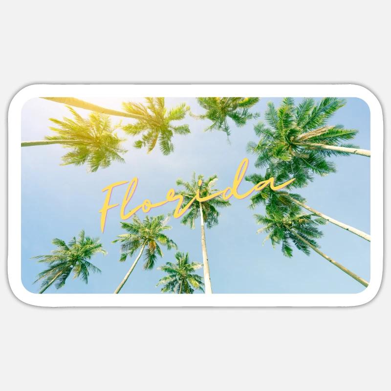 Florida - Sticker Größe S (10 x 10 cm) - Mattweiß