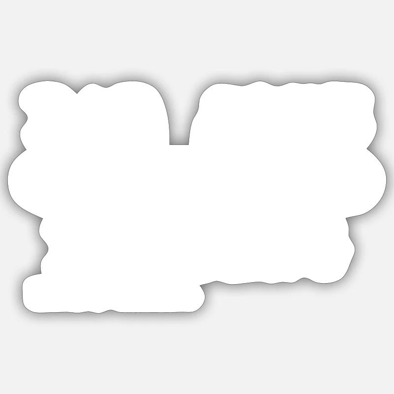 Dad Joke Loading - Sticker Größe S (10 x 10 cm) - Mattweiß