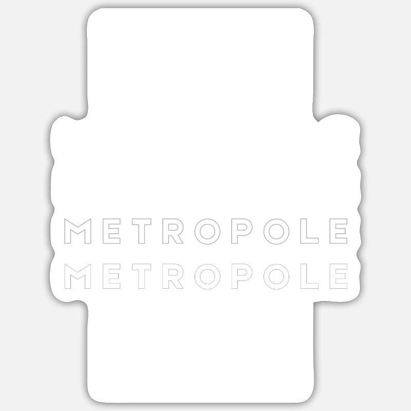 Conception de métropole Sticker taille S (10 x 10 cm)