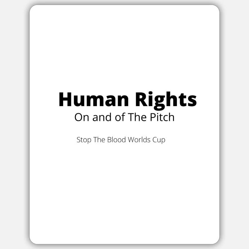 Human Rights - Sticker Größe S (10 x 10 cm) - Mattweiß