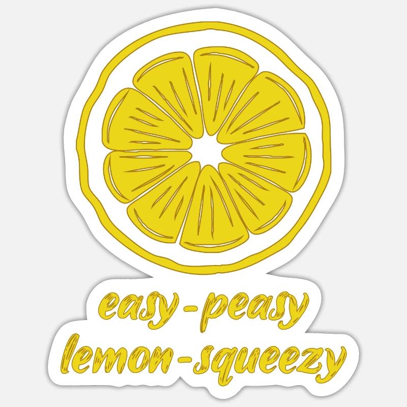Alles easy - Sticker Größe S (10 x 10 cm) - Mattweiß