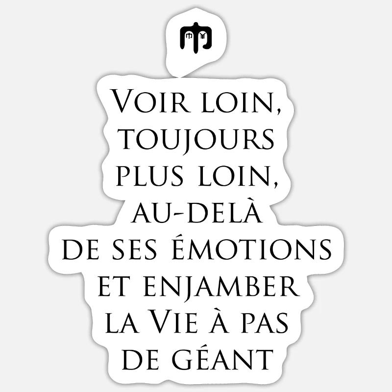 geant - Sticker taille S (10 x 10 cm) - blanc mat
