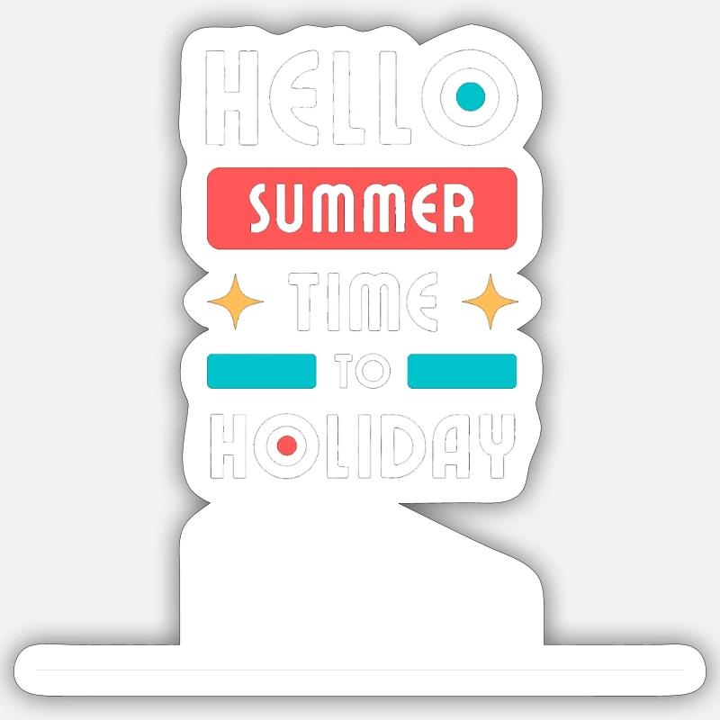 abindenurlaub - Sticker size S (10 x 10 cm) - white matte