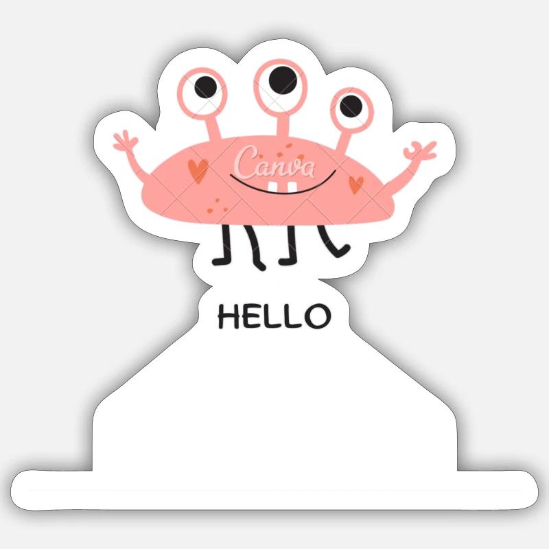 Haut Krebs - Sticker Größe S (10 x 10 cm) - Mattweiß
