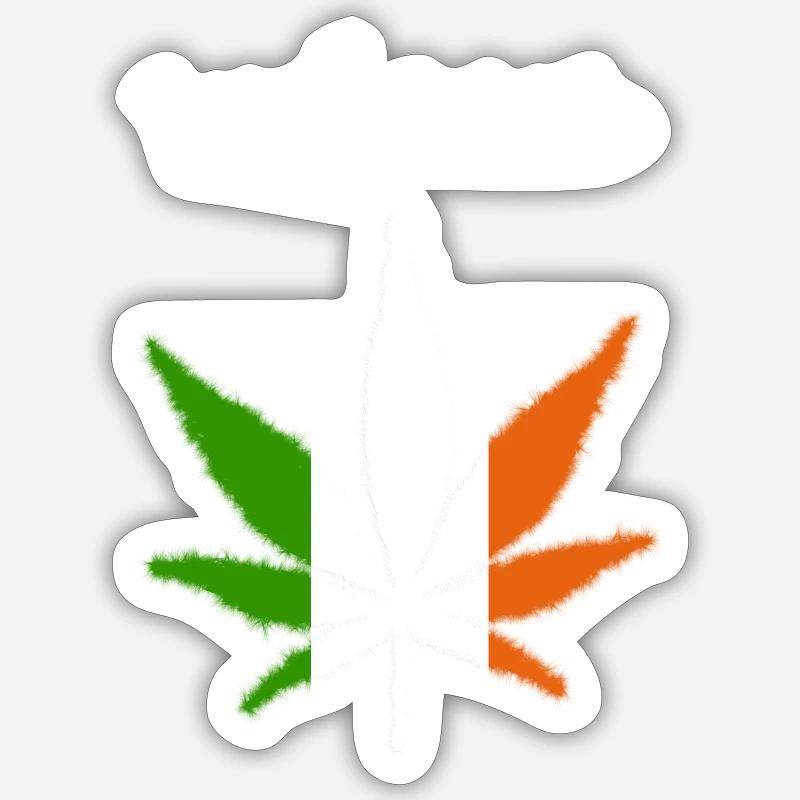 Ireland - Sticker Größe S (10 x 10 cm) - Mattweiß