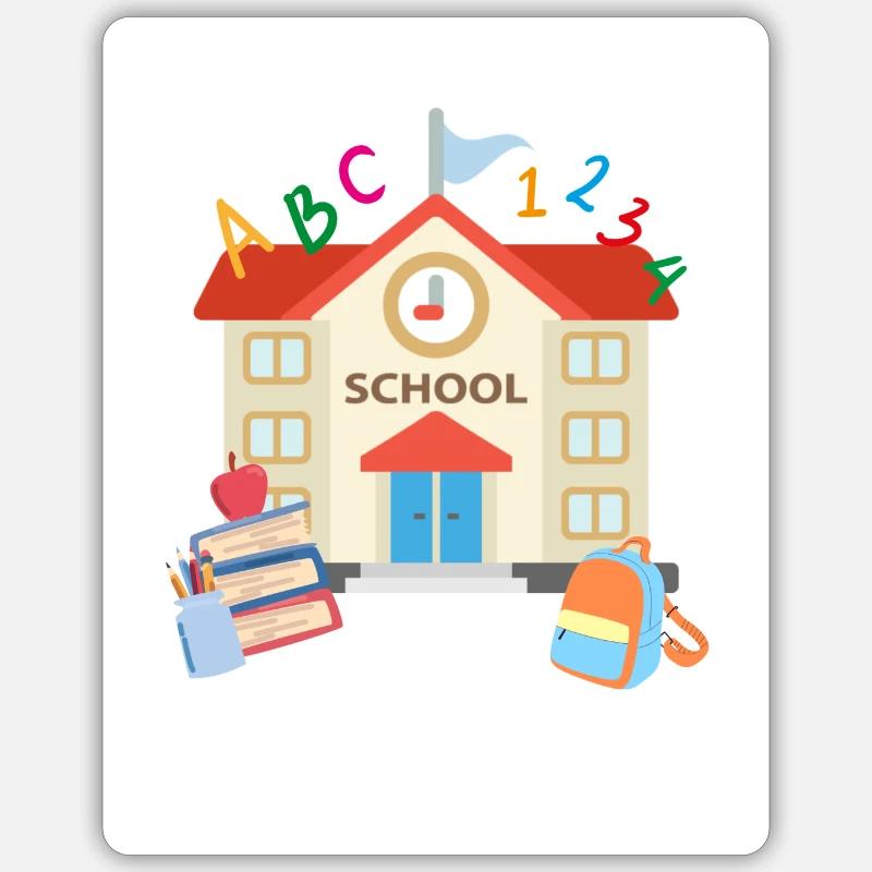 Schule Einschulung Sticker Größe S (10 x 10 cm)