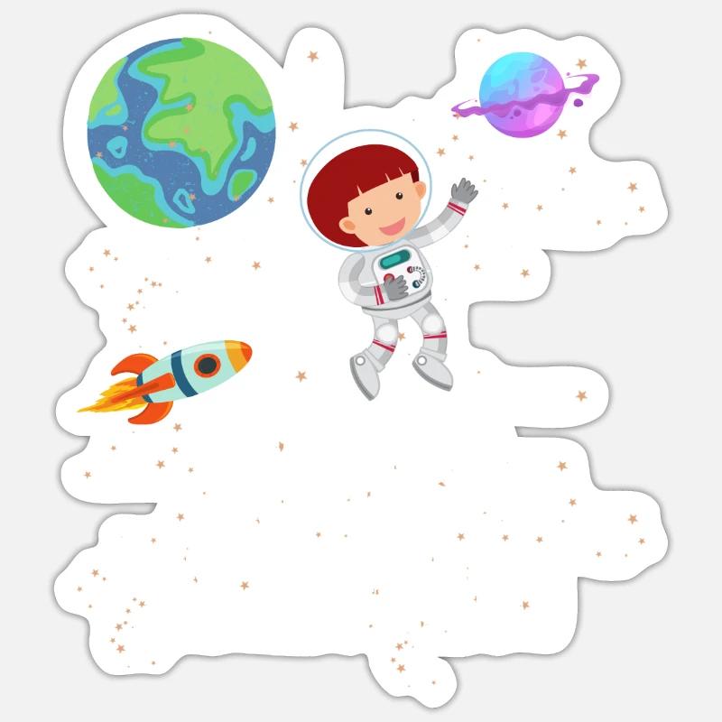 Astronomy Planetary Rocket Future Astronaut Sticker size S (10 x 10 cm)