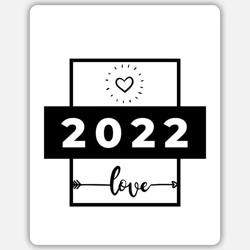 2022 - Sticker Größe S (10 x 10 cm) - Mattweiß
