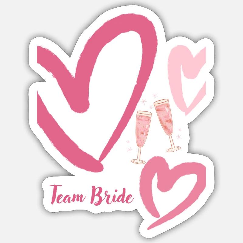 Conception chaleureuse de la fête de mariage Sticker taille S (10 x 10 cm)