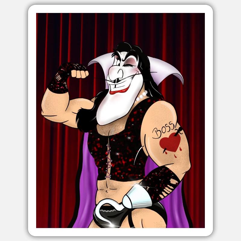 Hooked on Furter - Sticker size S (10 x 10 cm) - white matte