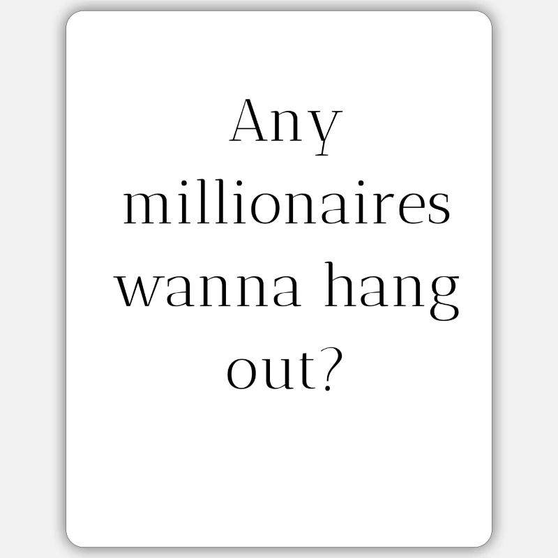Millionaire mindset Sticker size S (10 x 10 cm)