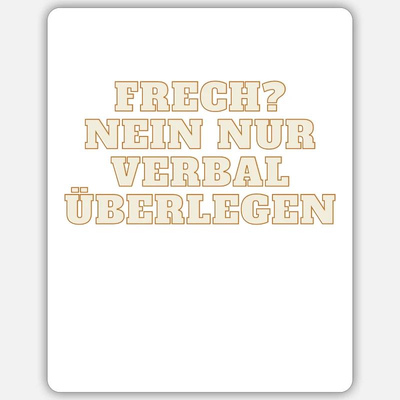 Frech Sticker Größe S (10 x 10 cm)