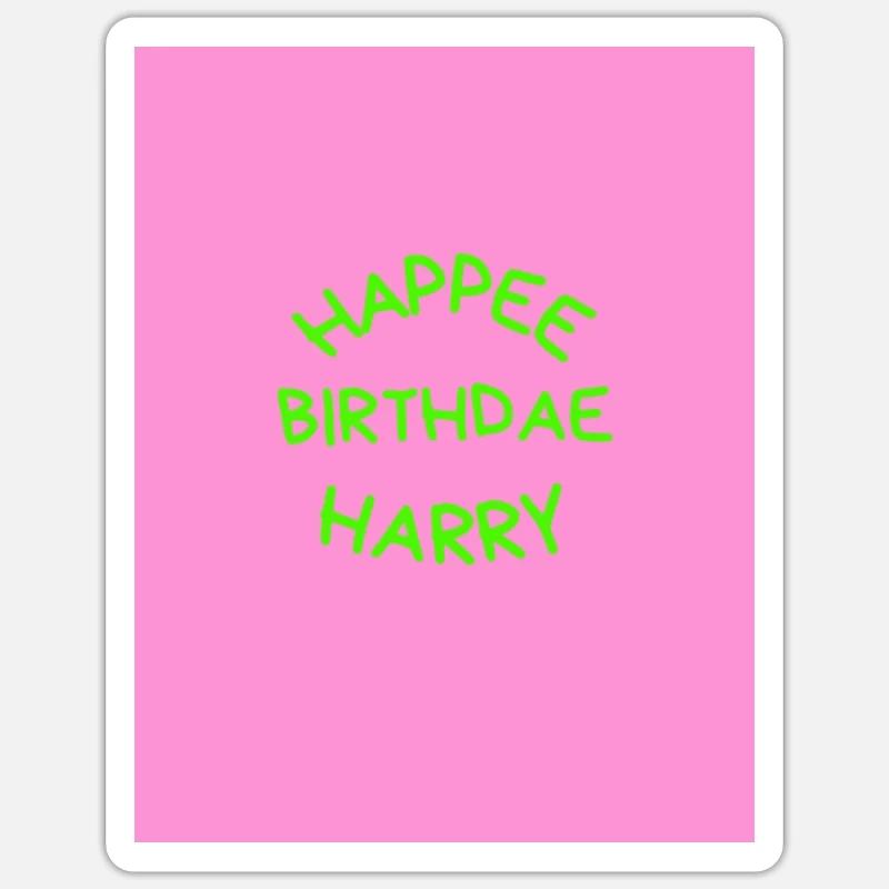 Happee - Sticker Größe S (10 x 10 cm) - Mattweiß