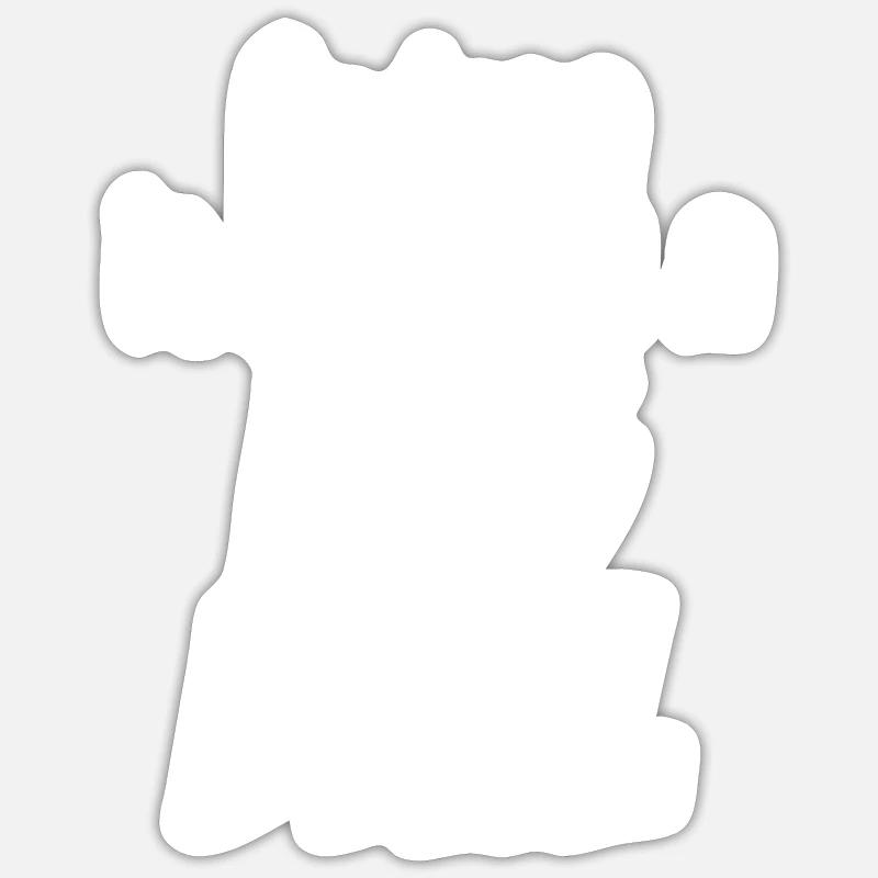 Andrea ist eine große Sache - Sticker Größe S (10 x 10 cm) - Mattweiß