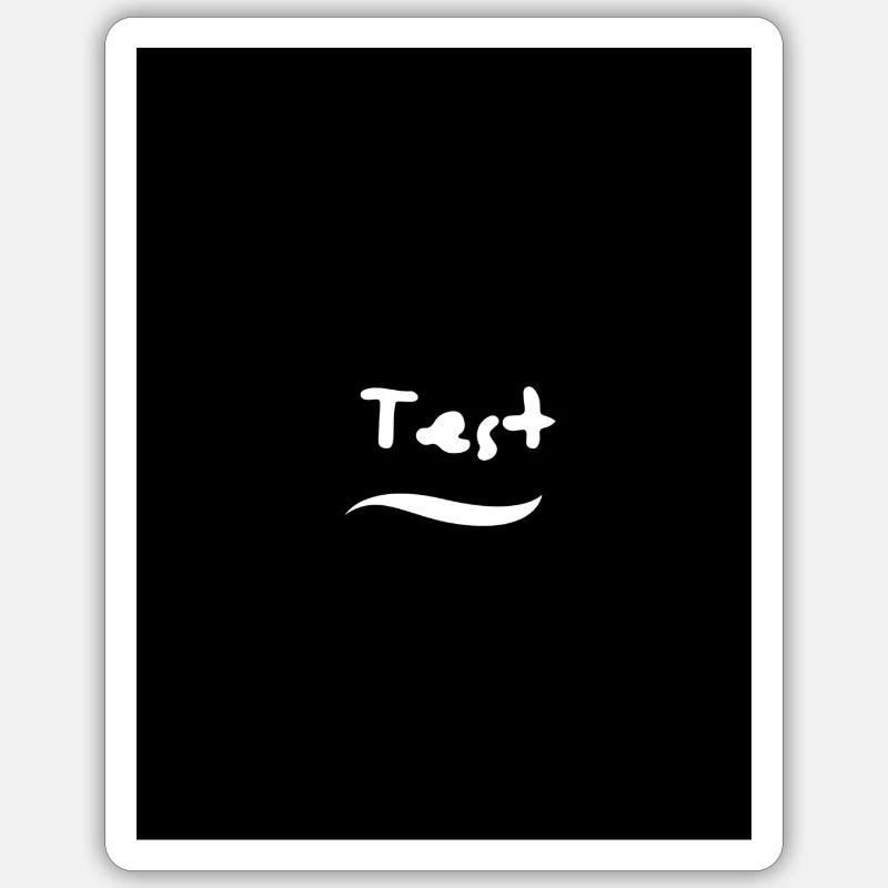 Test - Sticker taille S (10 x 10 cm) - blanc mat