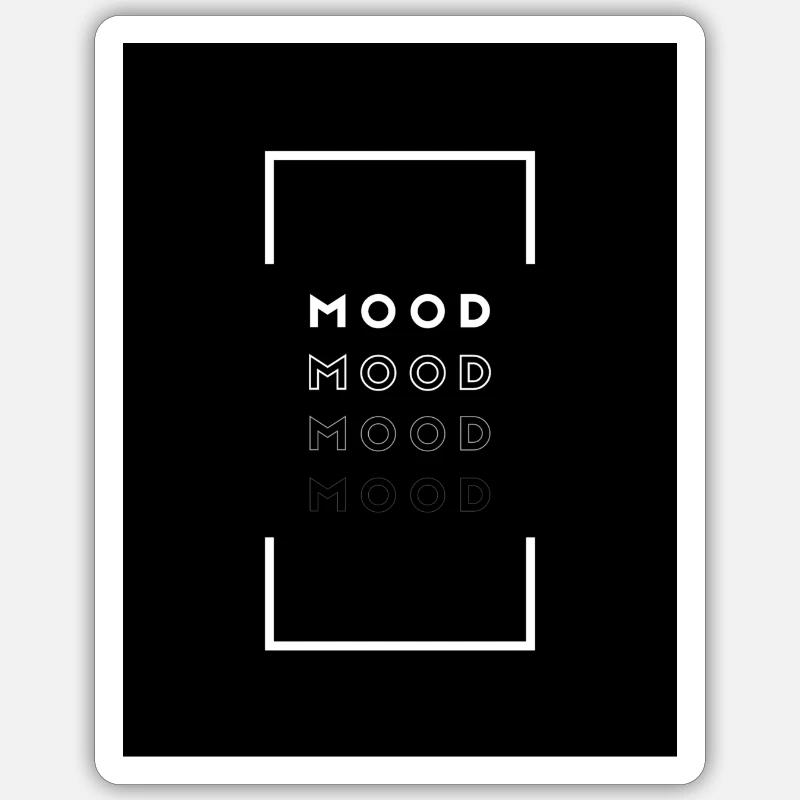 Mood - Sticker Größe S (10 x 10 cm) - Mattweiß