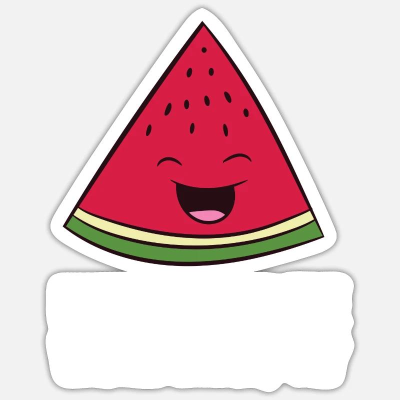 Pastèque - I just really like watermelons, ok? Sticker taille S (10 x 10 cm)