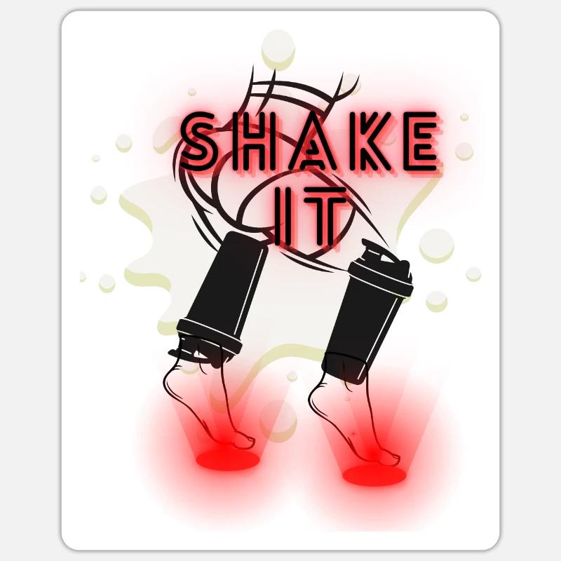 ProteinSHAKE it Sticker Größe S (10 x 10 cm)