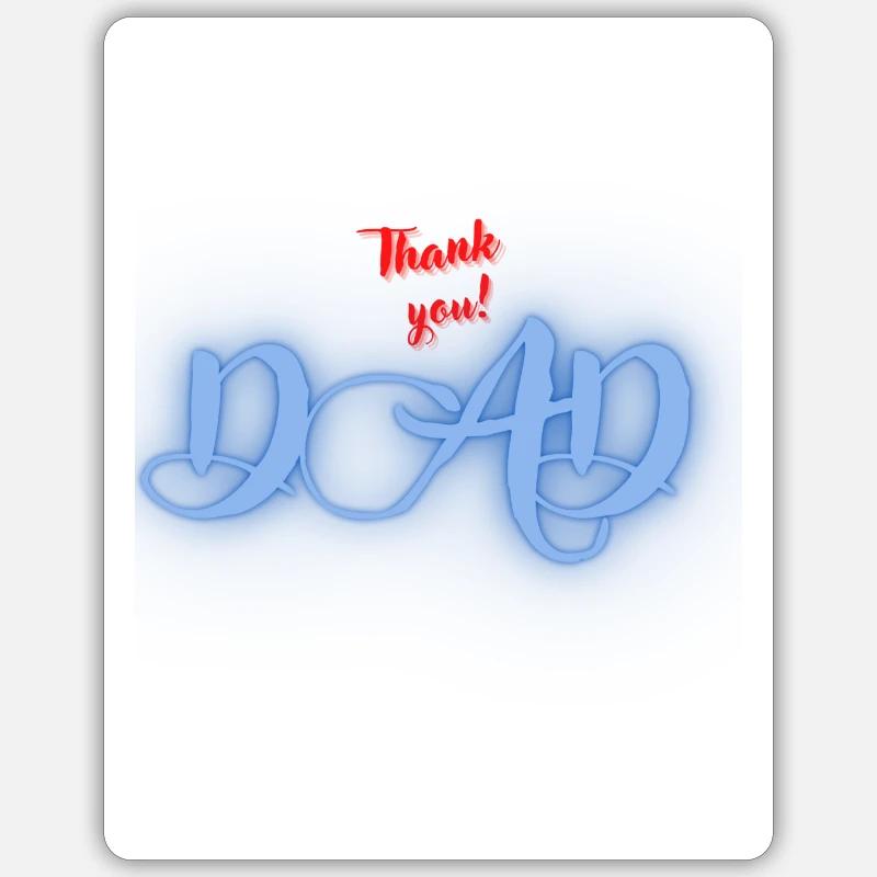 Papa - Sticker taille S (10 x 10 cm) - blanc mat