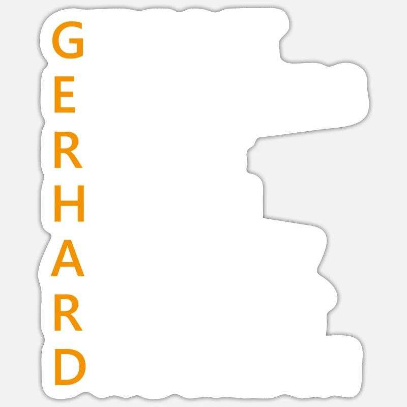 Gerhard Name Geschenk Sticker Größe S (10 x 10 cm)