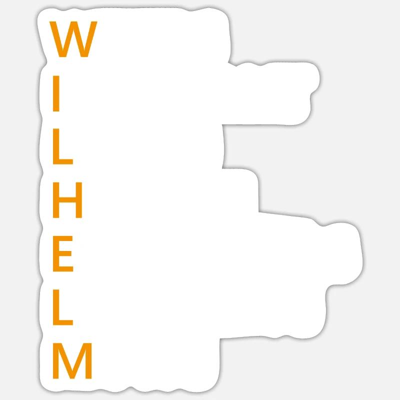 Wilhelm Name Geschenk Sticker Größe S (10 x 10 cm)