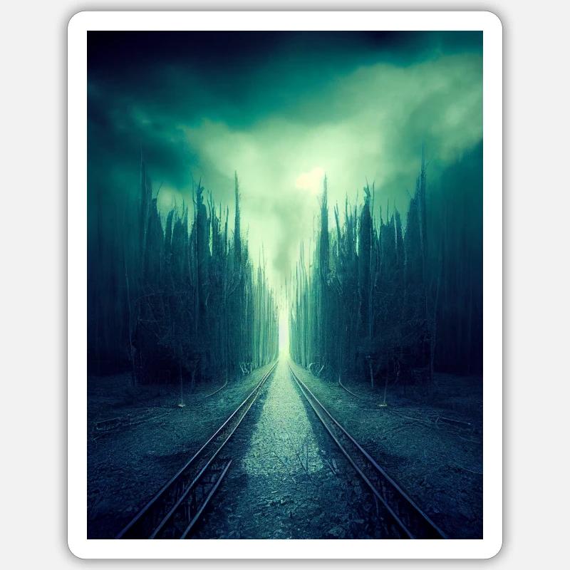Into the unknown - Sticker Größe S (10 x 10 cm) - Mattweiß
