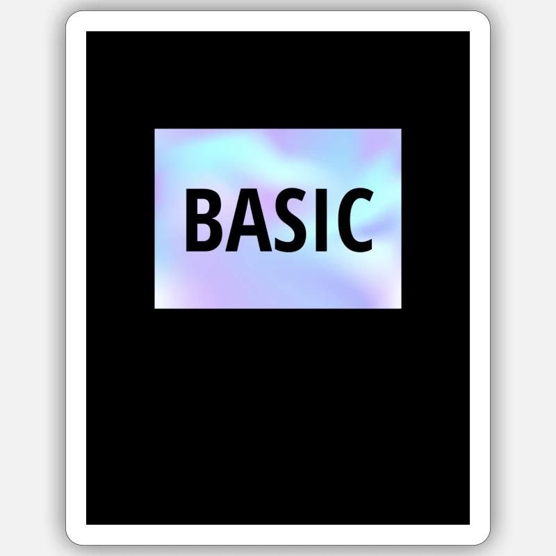 Basic - Sticker Größe S (10 x 10 cm) - Mattweiß