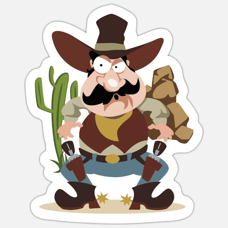 Garrett West - Sticker Größe S (10 x 10 cm) - Mattweiß