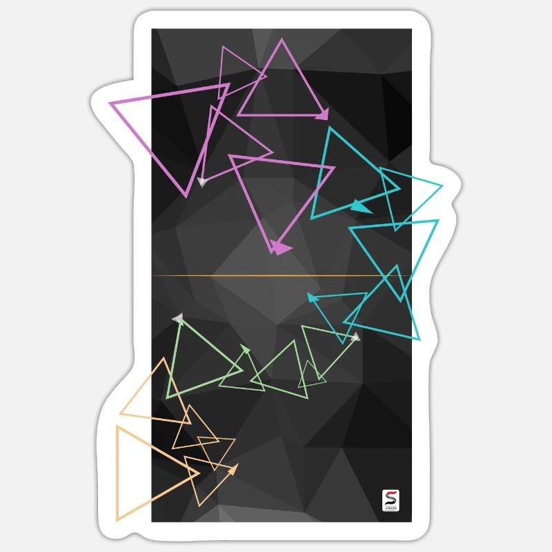 Triangle Sticker size S (10 x 10 cm)