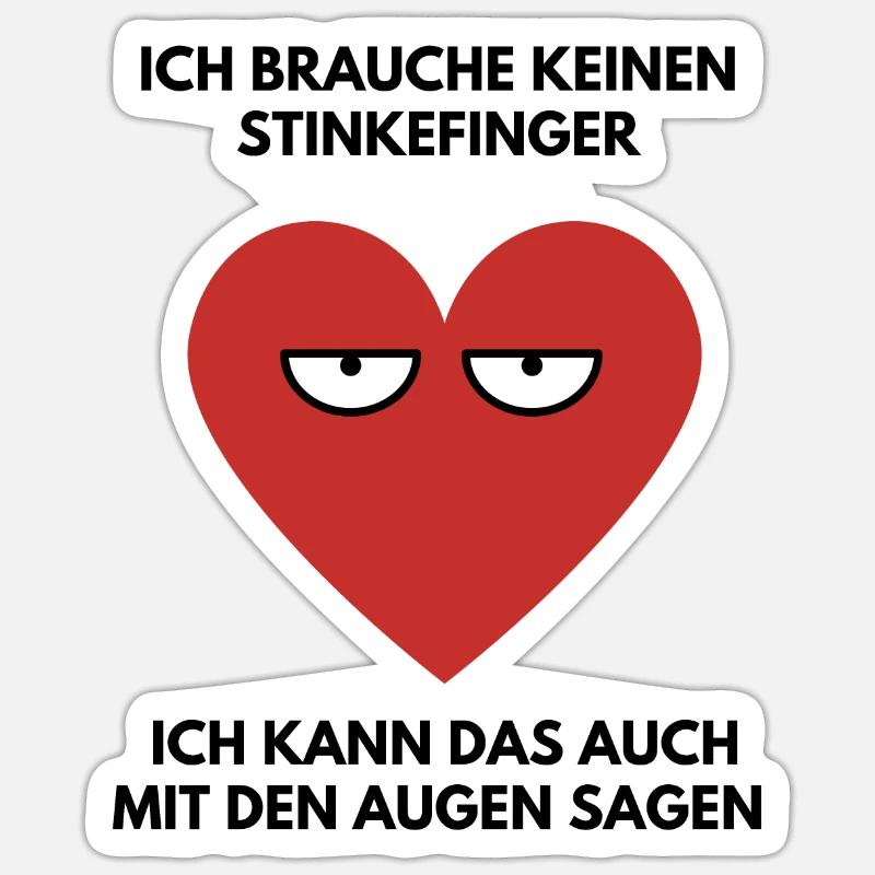 Herzchen - Sticker Größe S (10 x 10 cm) - Mattweiß