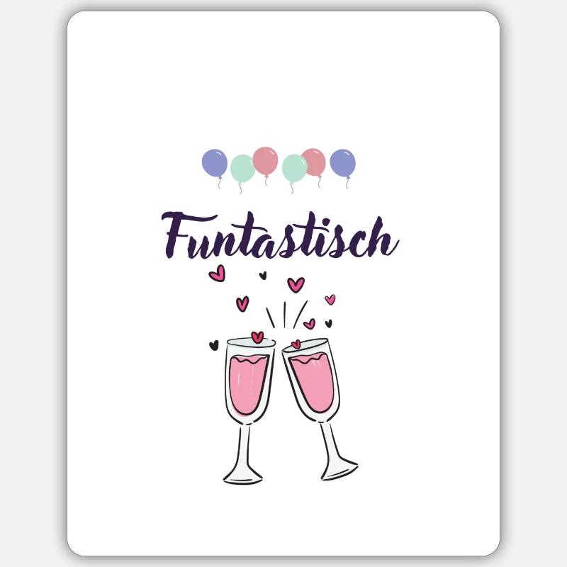 Fun, Spaß - Sticker Größe S (10 x 10 cm) - Mattweiß