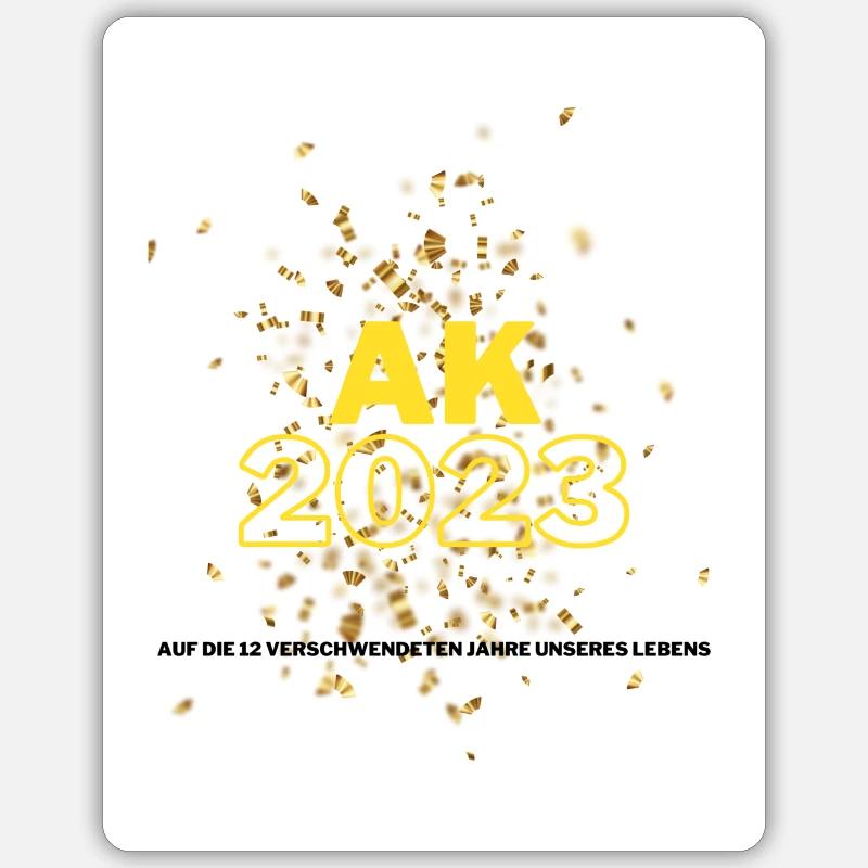 AK 2023 - Sticker Größe S (10 x 10 cm) - Mattweiß