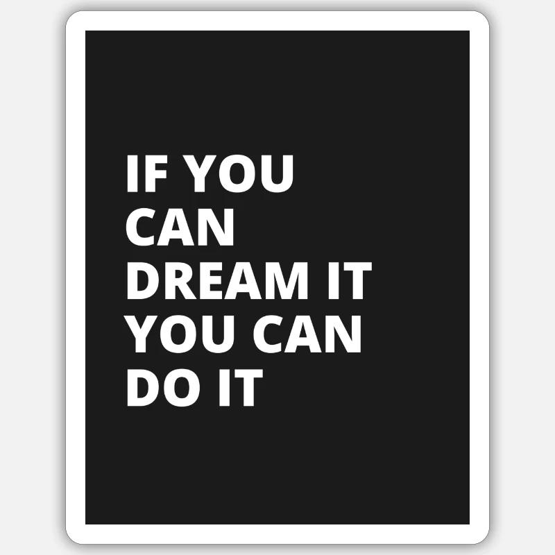 DREAM Sticker taille S (10 x 10 cm)