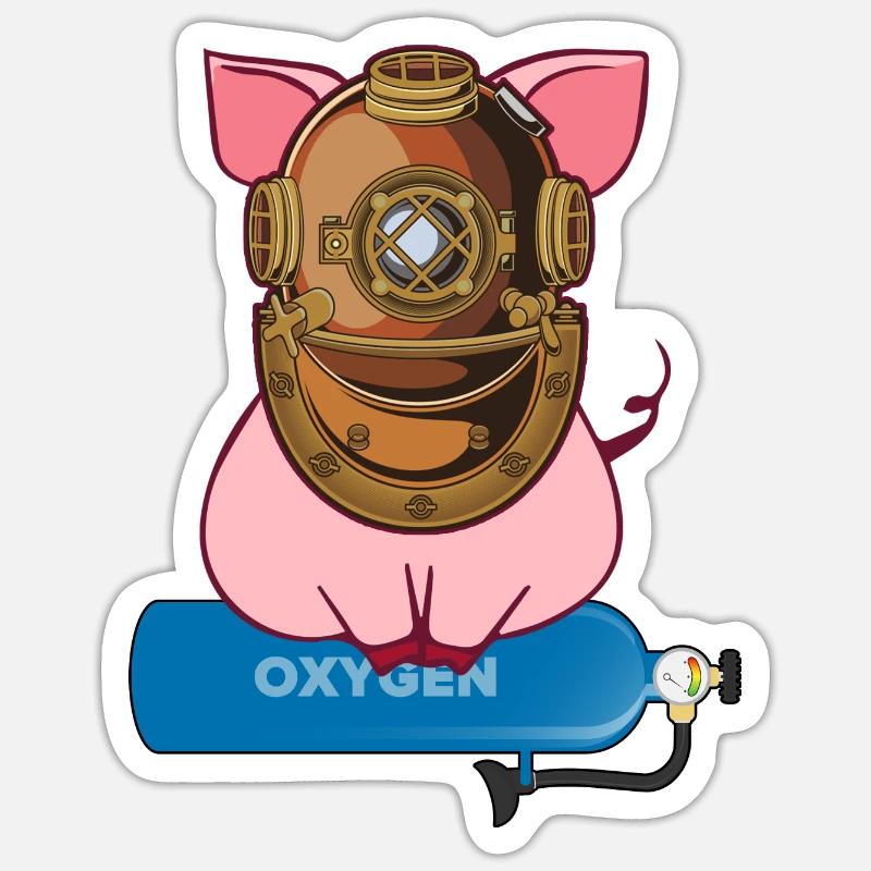 Divers Dive Deep Dive Certificate diveaholic Sticker size S (10 x 10 cm)