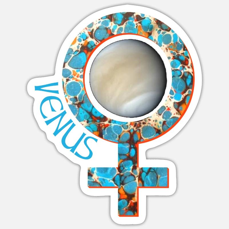 vénus e 276 - Sticker taille S (10 x 10 cm) - blanc mat