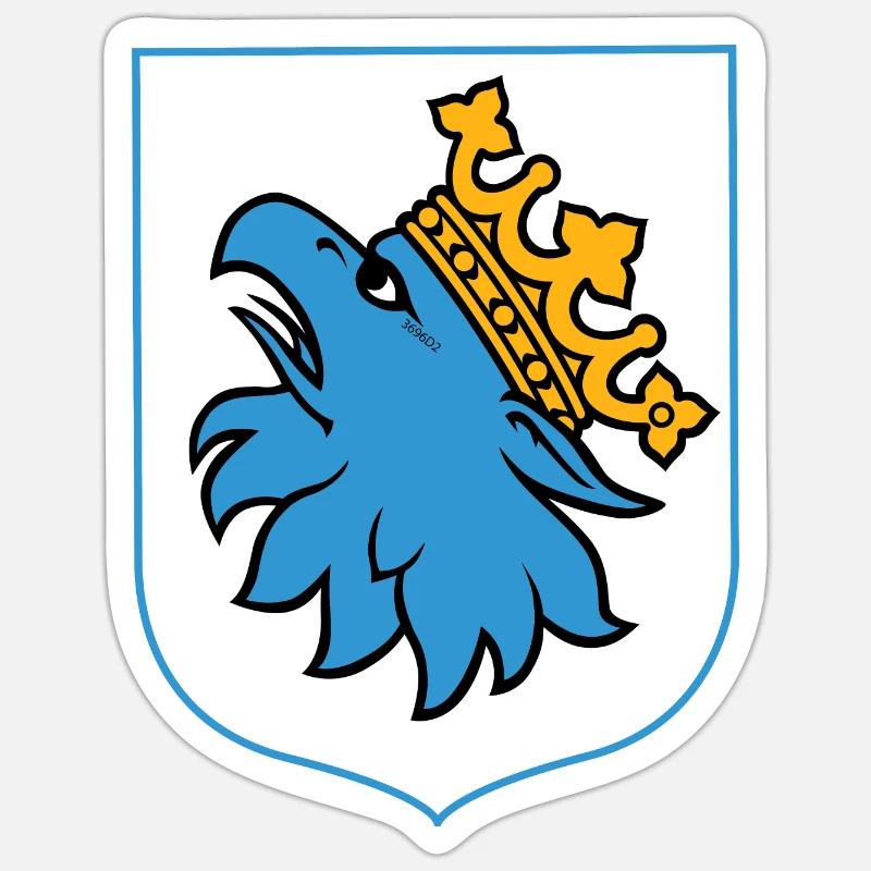 Malmo - Sticker size S (10 x 10 cm) - white matte