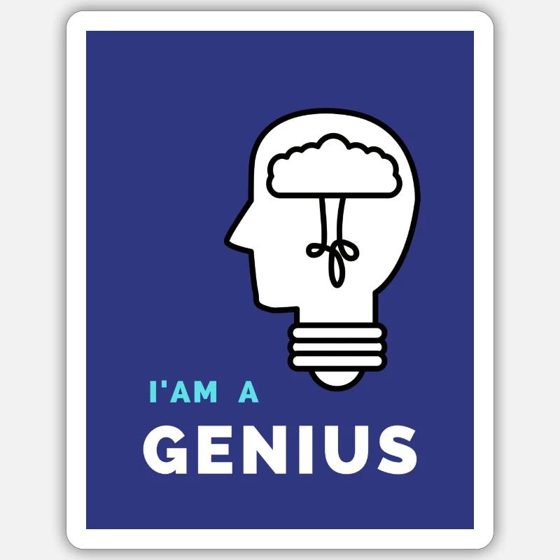 Impression Genius Sticker taille S (10 x 10 cm)