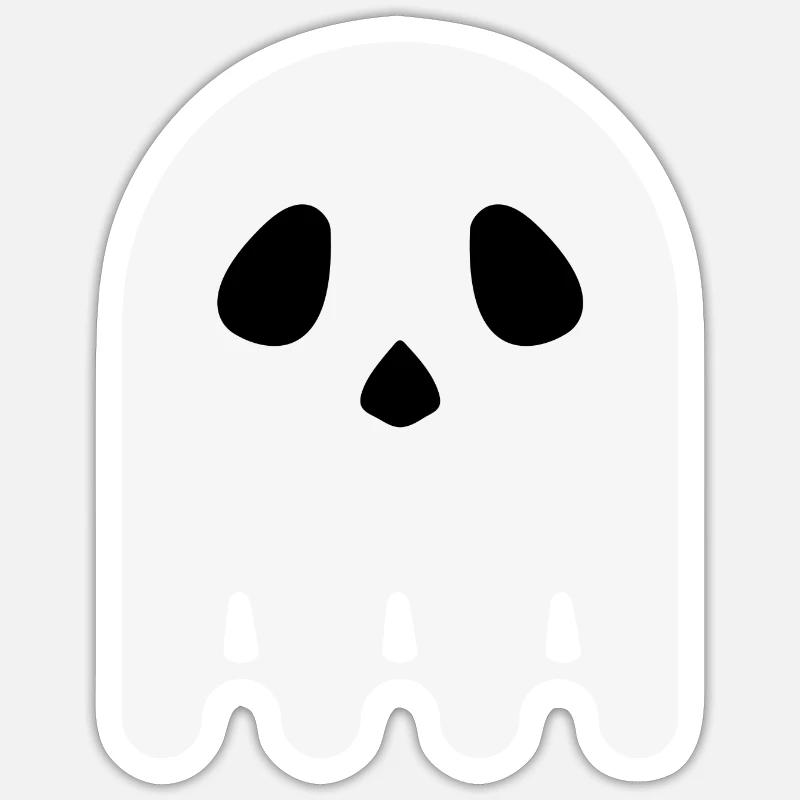 Ghost - Sticker size S (10 x 10 cm) - white matte