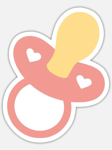 Baby Geburt 2026 Geschenk Geschenkidee - Sticker Größe S (10 x 10 cm) - Mattweiß