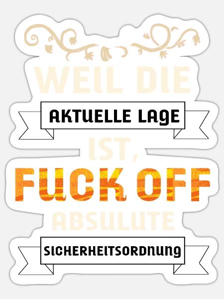 Sicherheit - Sticker Größe S (10 x 10 cm) - Mattweiß