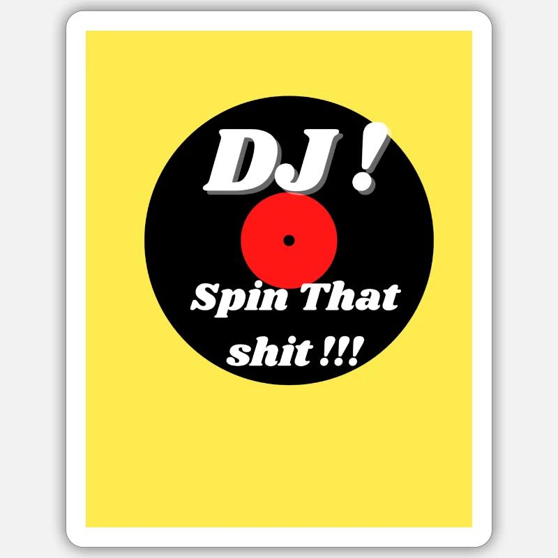 DJ Sticker taille S (10 x 10 cm)