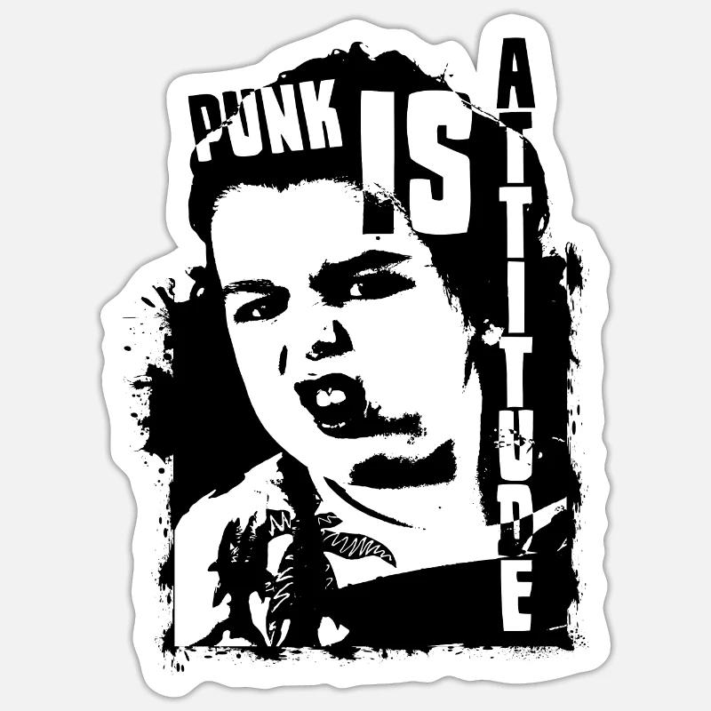 Punk is attitude Sticker size S (10 x 10 cm)