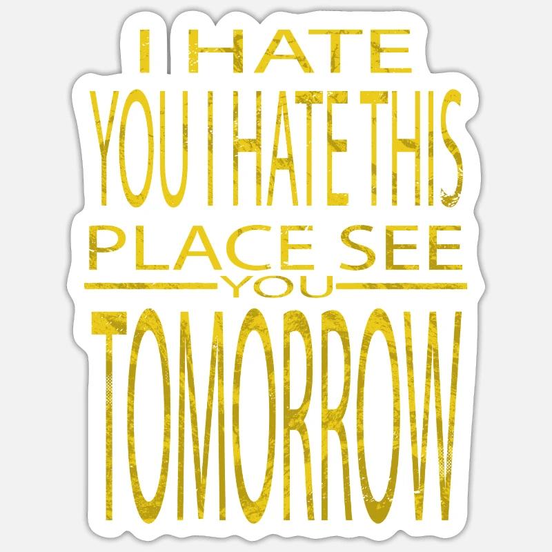 Déclaration Sport présente idée frein à disque Sticker taille S (10 x 10 cm)