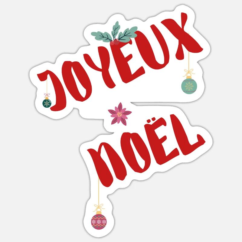 Joyeux noël 2 Sticker taille S (10 x 10 cm)