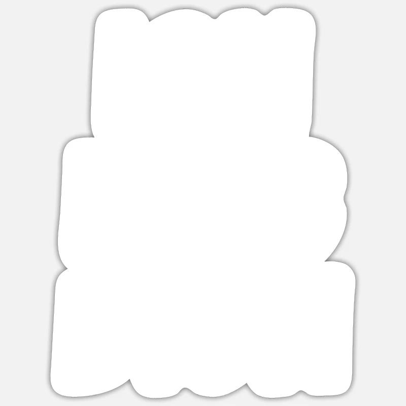 Ich mag dich - Sticker Größe S (10 x 10 cm) - Mattweiß