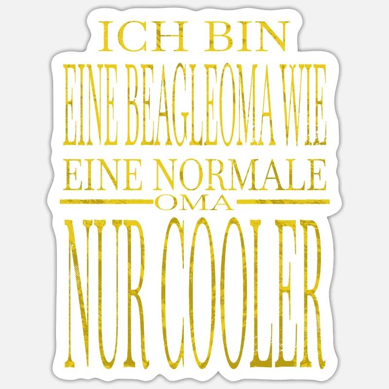 Drôle de déclaration de chiot de lévrier Bday Chien préféré - Sticker taille S (10 x 10 cm) - blanc mat