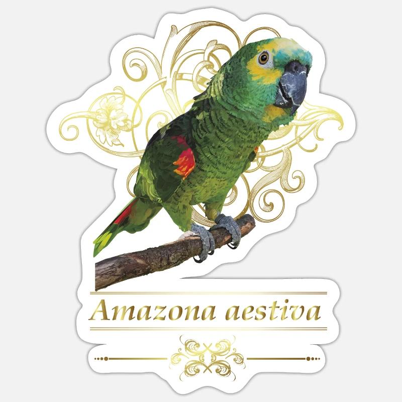 L’amazone à front bleu Sticker taille S (10 x 10 cm)