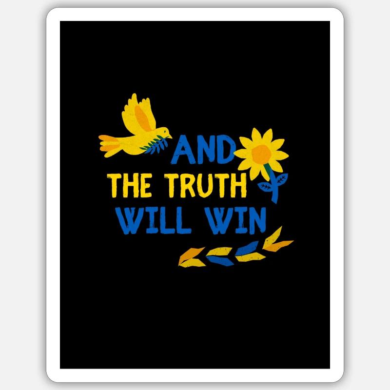 Peace - Sticker size S (10 x 10 cm) - white matte