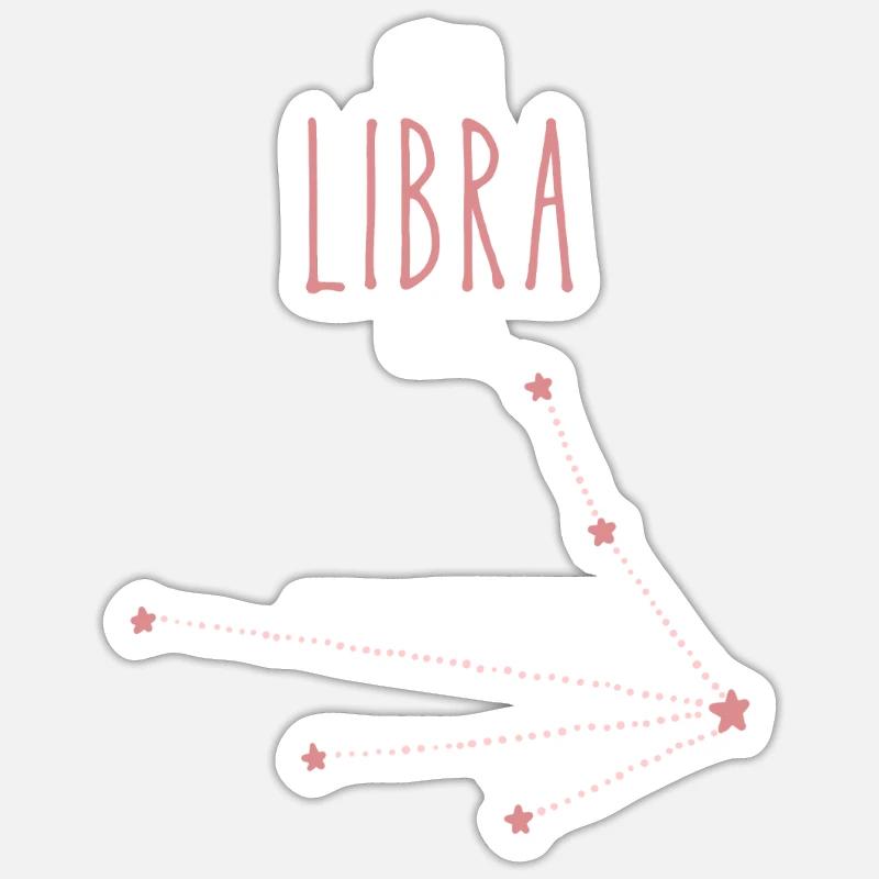 Libra Sternzeichen Sticker Größe S (10 x 10 cm)