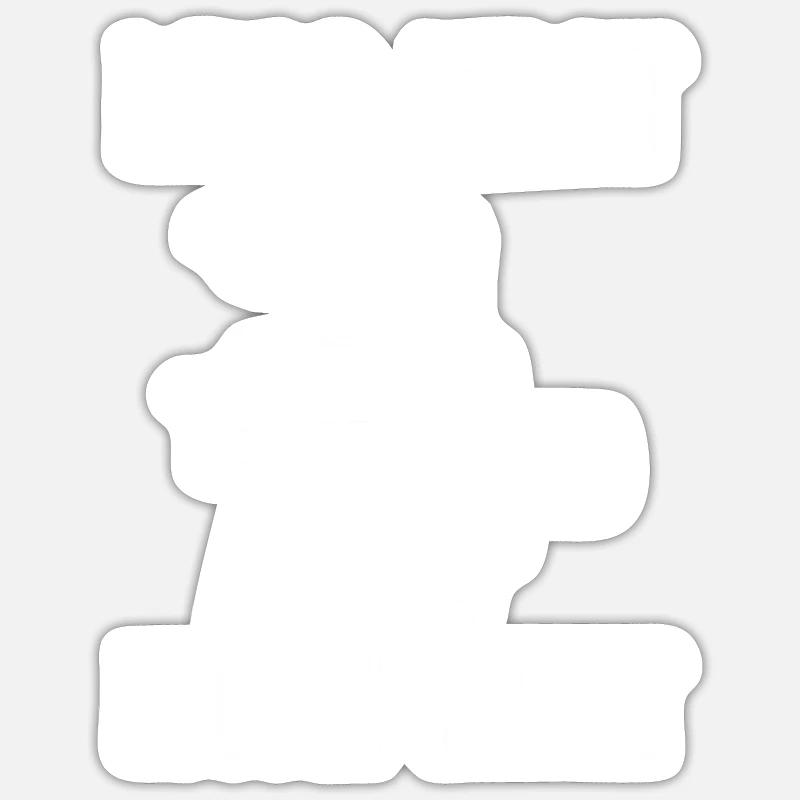 BBQ - Sticker taille S (10 x 10 cm) - blanc mat